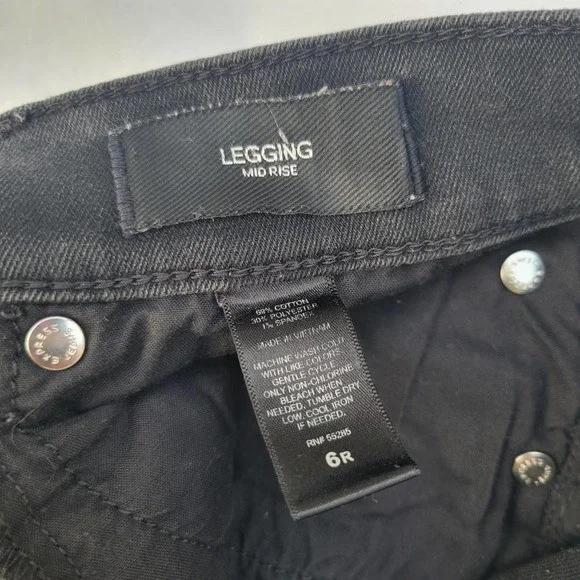 Express black mid-rise ripped distressed skinny jeans - Picture 3 of 3